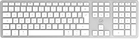 Mobility Lab Clavier français AZERTY sans fil pour Mac – blanc et argenté