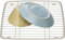 iDesign Axis dish drainer for sink, small metal dish drainer, metal rack for sink, matte silver