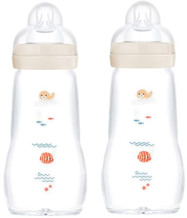 MAM Feel Good 67036720 2 Piece Glass Bottle 260 ml Neutral
