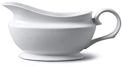 WM Bartleet & Sons 1750 T404 Saucière traditionnelle en porcelaine, blanc, 500 ml