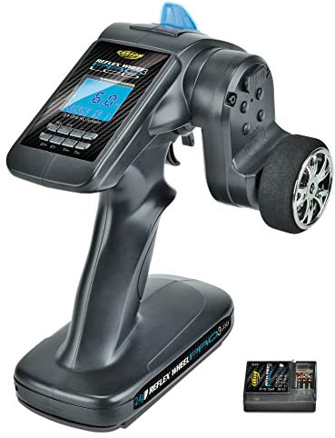 Carson 500500054 500500054-FS 3K Reflex Wheel Pro 3 LCD 2.4G RC Car for Adults, Includes Transmitter and Receiver