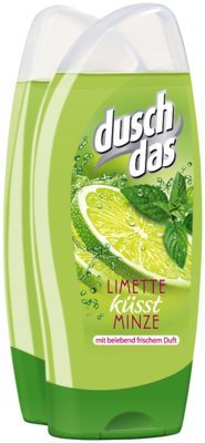 Duschdas Duschgel Limette&Minze, 2er Packung (2x250 ml)