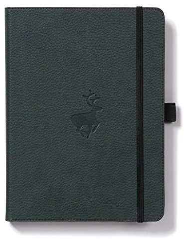 Dingbats* - Tierwelt Notizbuch A5 Liniert - Hardcover Tagebuch aus veganem Leder für Arbeiten, Reisetagebuch, Universitäts Notizen - mit Elastischem Verschlussband