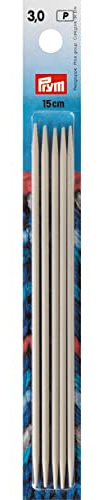Prym Aiguilles à Tricoter en Aluminium Gris 15 cm 3 mm