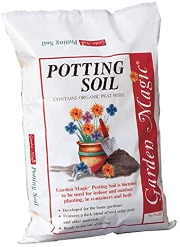 Michigan Peat 20 Pound Bag of Garden Magic General Purpose Moisture Retaining Potting Soil Mix for Indoor and Outdoor Planting