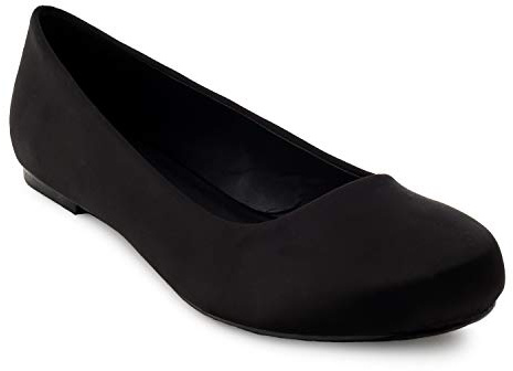 Andrés Machado - Ballerines Classiques pour Femme - AM539 - Mocassins - Ballerines à Talon Plat - Large Choix de Couleurs et de matières - Satin Noir EU 44