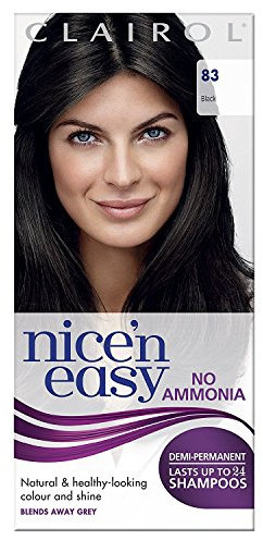 Clairol Nice'n Easy No Ammonia Hair Dye, 83 Natural Black
