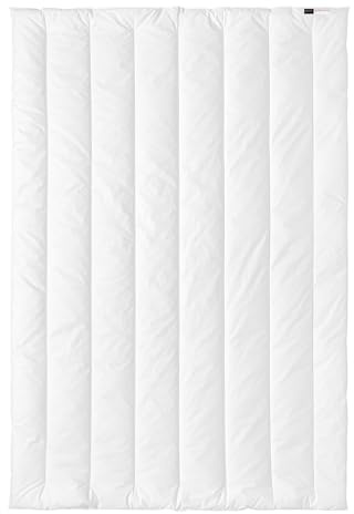 Centa-Star Extra lätt täcke textilfiber, överdrag: fin bomullsvadd (100% bomull). Fyllning: OptiFill-märkta fibrer (100% polyester), vit, 155 x 220 cm