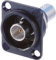 Neutrik Nbb75Dfib Spritzwand Isolierte bnc Jack, feedthrough in schwarz D Gehäuse