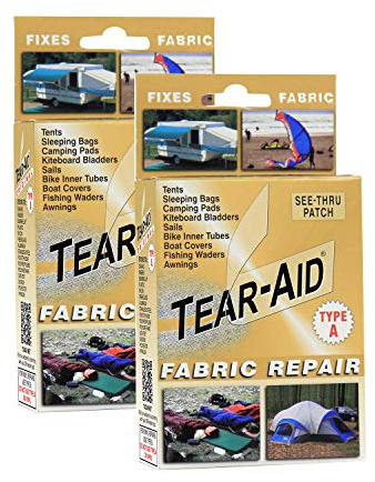 Kit de reparación de tela Tear-Aid Gold Box tipo A (2 unidades)