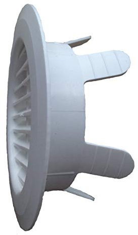 Lüftungsgitter, Abluftgitter, Fertiggarage, Garage, rund, Klemmfinger, 90-125 mm - Original Ersatzteil