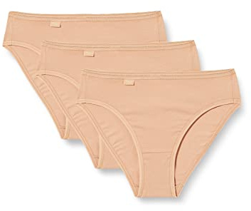 Sloggi 24/7 Cotton Tai C3P, Slip Donna, Marrone (Brush), 40