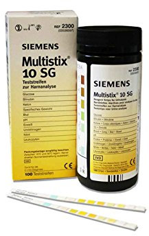 Bayer Multistix 10SG Urine Reagent Test Strips - 100/BOX