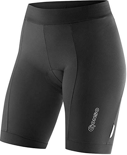 Gonso Essential Shorts Basic W, Kurze Damen Fahrradhose, Radtight mit Dry Up Air Sitzpolster, Hohe Bewegungselastizität und Komfortbund, Enganliegende Passform