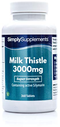 Cardo Mariano 3000mg | Integratore Erboristico ad Alta Potenza | Adatto a Vegani e Vegetariani | 180 Compresse = Scorta di 3 Mesi | Estratto Standardizzato di Silimarina per il Benessere Quotidiano