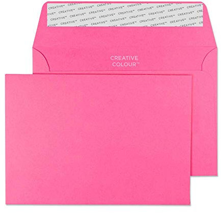 Blake Creative Colour 15102 Farbige Briefumschläge Haftklebung Flamingo Rosa C6 114 x 162 mm 120g/m² | 25 Stück
