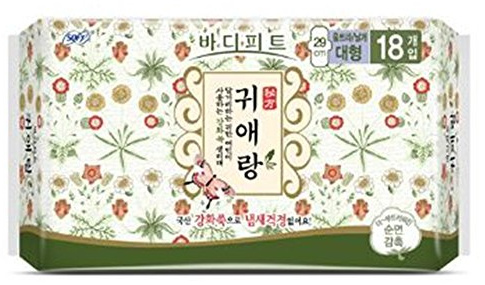 Sofy Body Fit GUIERANG Korea Herbal Sanitary Pads 18ea (Large 29cm)