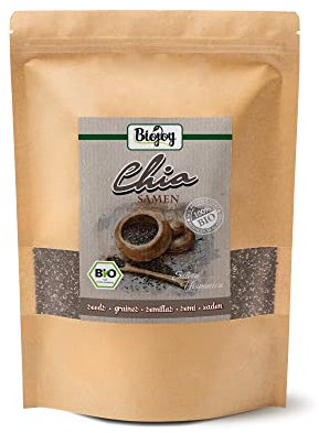 Biojoy BIO-Chiasamen ganz (1 kg), Chia Samen schwarz, naturbelassen (Salvia hispanica)