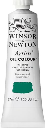 Winsor & Newton Artists' Oil Color, 37ml (1.25 oz) Tube, Viridian