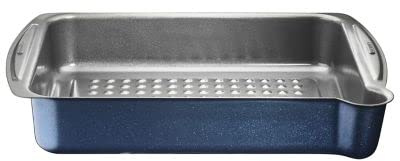 Lakeland Non-Stick Roasting Tin with Pouring Lip – 39cm x 25.5cm High Performing Heavy Duty Steel