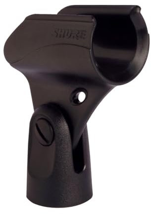 Shure A25D Microphone Clip - Break Resistant Stand Adapter for Handheld Wired Mics with Barrel Diameter