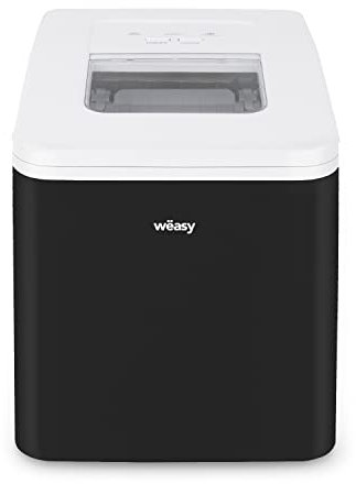 Weasy Máquina para hacer cubitos de hielo KW12, 120 W, bandeja extraíble, 12kg de hielo al día