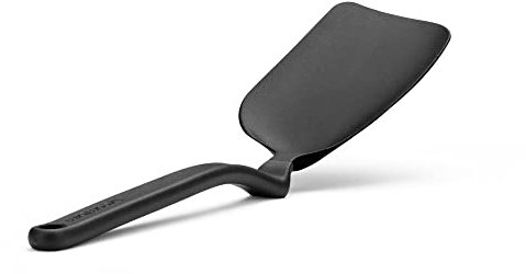 Dreamfarm Mini CHOPULA Nylon Pfannenwender | Schwarz | Flexibler Pfannenwender Kunststoff | Zum Wenden und zerteilen ihrer Pfannengerichte | Hitzebeständig bis 250°C | Spülmaschinenfest | BPA frei