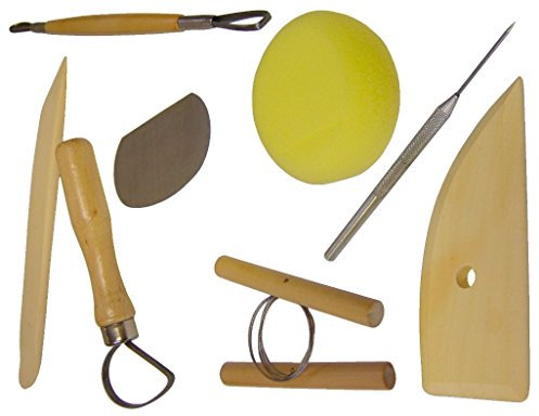 Major Brushes Pottery Clay Modeling Tool Set - 8 Pcs