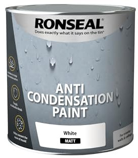 Ronseal ACPWM25L Anti Condensation Watercolour Paint White Matt 2.5 Litre, 2.5L