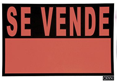 Cartel Se Vende 50x35 cm.