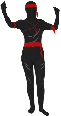 AltSkin Full Body stretch fabric Suit (Kids M, Ninja)