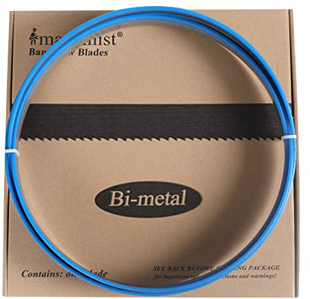Imachinist S12011014 Bi-Metal Band Saw Blades 120 x 1 x 10/14TPI for Cutting Metal Variable Teeth