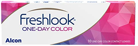 FreshLook One-Day Lentes de contacto de reemplazo diario, color Green, Pack de 10 , R 8.6 mm, D 13.8 mm, -2 Diopt