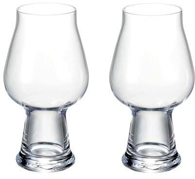 Luigi Bormioli Birrateque - Vasos de cerveza artesanales (2 unidades), 20.4 onzas, transparentes