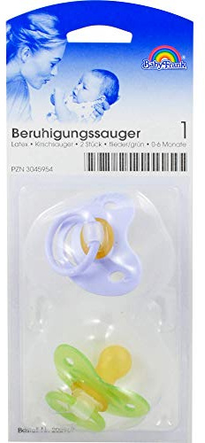 SAUGER Kirsche Latex Gr.1 0-6 Mon.flied./grün 2 St