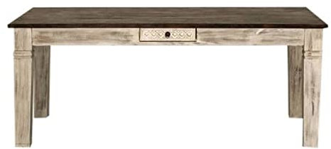 MASSIVMOEBEL24.DE Kolonialstil Akazie Massivmöbel Holz massiv Esstisch 210x100 Mango massiv Kolonial Massivholz Möbel Castle-Antike #112
