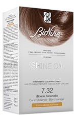 Bionike Shine On Tratamiento Colorante Cabello Kit Tinte para Piel Sensible Sin Amoniaco, Acción Nutritiva y Protección Da un color natural y brillante, Cubre el Cabello Blanco