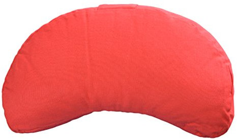 Tvamm Lifestyle - Cuscino a mezzaluna (42 x 20 x 12 cm), colore: Rosso