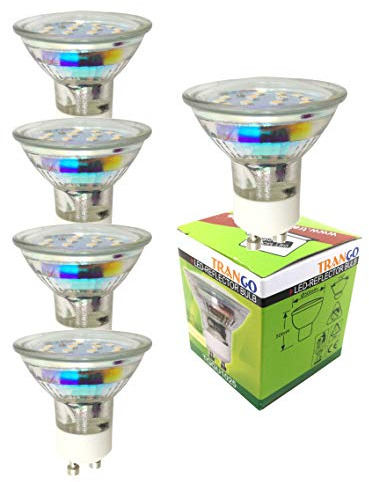 Trango 5er Pack GU1015*5 GU10 LED Leuchtmittel mit - 5 Watt - 3000K warmweiß zum Austausch GU10 & MR16 Leuchtmittel für Einbauleuchten, Deckenstrahler, Einbaustrahler, Deckenleuchte, Spots