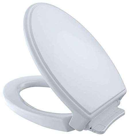 TOTO SS154#01 Traditional SoftClose Elongated Toilet Seat, Cotton White