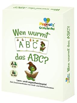 Wen WURMT DAS ABC? – Alphabet Lernspiel für Kinder ab 6 Jahren - Buchstaben erkennen & üben - Groß- und Kleinbuchstaben zuordnen - Deutsch Lernspiel Grundschule - Konzentrationsspiel 2–8 Spieler