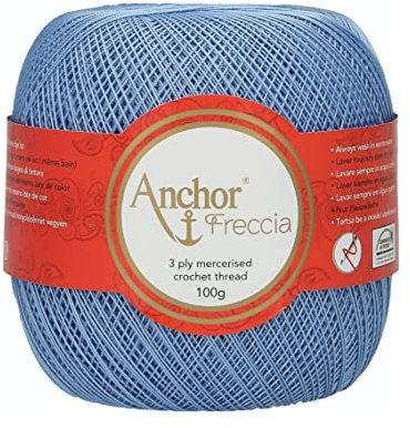 Anchor 4770016-00130 Häkelgarne, 100% Baumwolle, 130, Stärke 16, 163 gramm