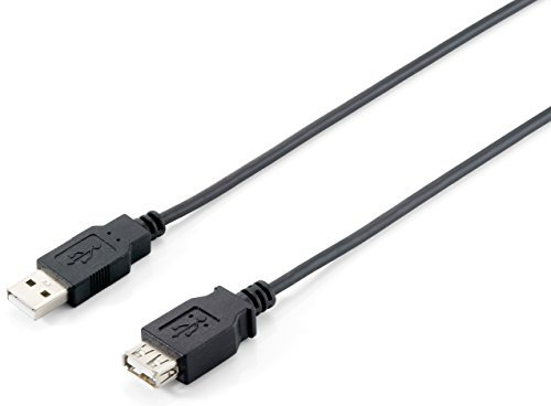 Equip USB Kabel A -> A St/Bu 5.00m sw Verl. Polybeutel