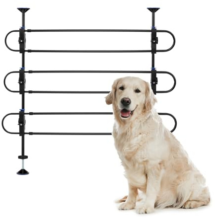 PetSafe Happy Ride Metal Dog Barrier, Pet Gate Vehicle Divider for Cars, Minivans & SUVs