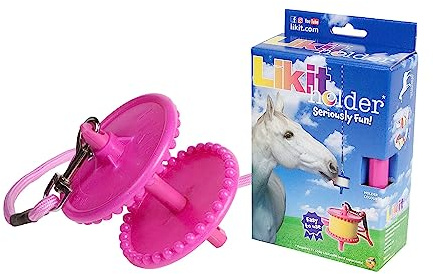 Likit Holder Stable Toy with Treat, Pink Glitter