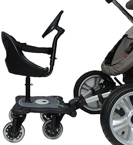 EICHHORN Kinderwagen Geschwisterboard Cozy B Rider + Sitz mit Lenkrad