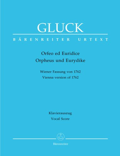 Orphée et Euridice (Orfeo ed Euridice) - Version 1762 - Italien / Allemand --- Chant(SATB)/Piano