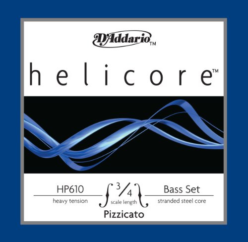 Set di corde D'Addario Helicore Pizzicato per contrabbasso, scala 3/4, tensione forte