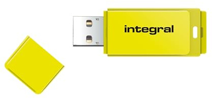Integral Neon Yellow Chiavetta USB 32 Giga - Flash Drive USB 3.0 SuperSpeed - Pennetta USB veloce