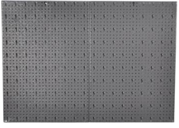 Lochblech aus Metall mit Eurolochung als Erweitung für Lochwand. 2 Stück im Vorteilspack mit Schrauben zur Wandanbringung, Maße ca. 40x60 pro Lochblech!